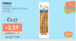 Prezzemolo e Vitale FONGO Grissini Stirati Senza Strutto offerta