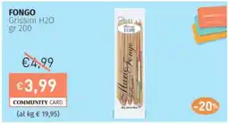 Prezzemolo e Vitale FONGO Grissini H2O offerta