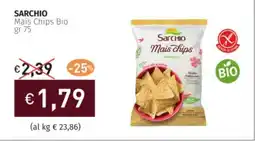 Prezzemolo e Vitale SARCHIO Mais Chips Bio offerta