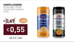 Prezzemolo e Vitale SANPELLEGRINO Aranciata, Chino, Chinò Zero Lattina offerta