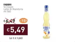 Prezzemolo e Vitale FABBRI Sciroppo Latte di Mandorla offerta