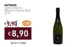 Prezzemolo e Vitale ANTINORI Santa Cristina Metodo Classico Brut offerta