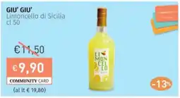 Prezzemolo e Vitale GIU' GIU' Limoncello di Sicilia offerta