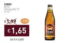 Prezzemolo e Vitale CERES Birra Strong Ale 7,7 offerta