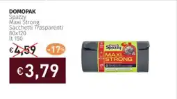Prezzemolo e Vitale DOMOPAK Spazzy Maxi Strong Sacchetti Trasparenti 80x120 offerta