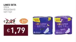 Prezzemolo e Vitale LINES SETA Ultra Assorbenti vari tipi offerta
