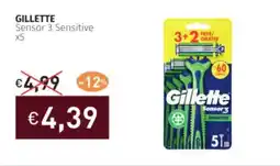 GILLETTE Sensor 3 Sensitive x5