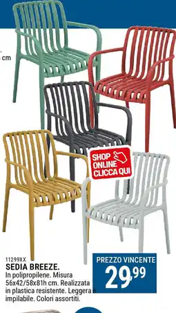 Cfadda Sedia breeze. offerta