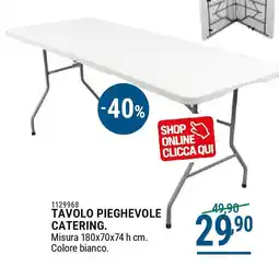 Cfadda Tavolo pieghevole catering offerta