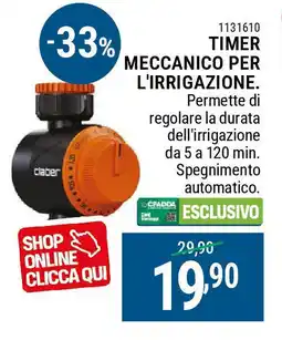 Cfadda Timer meccanico per l'irrigazione offerta