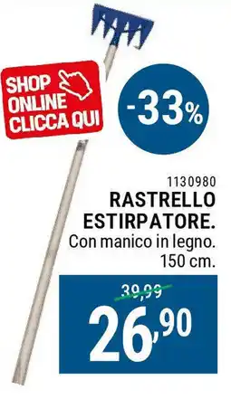 Rastrello estirpatore