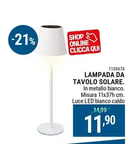 Cfadda Lampada da tavolo solare offerta
