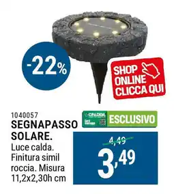 Cfadda Segnapasso solare offerta
