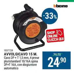 Bbcino avvolgicavo 15 M