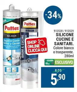 Cfadda Silicone cucine e sanitari Pattex offerta