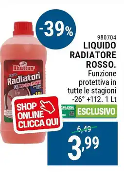 Cfadda Liquido radiatore rosso offerta