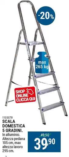 Cfadda Scala domestica 5 gradini offerta