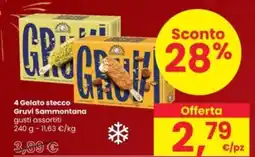 Interspar 4 Gelato stecco Gruvi Sammontana offerta