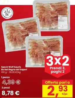 Interspar Speck Wolf Sauris Re Nel Regno dei Sapori offerta