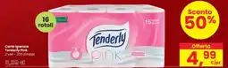 Interspar Carta igienica Tenderly Pink offerta