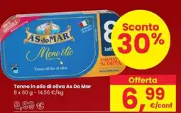 Interspar Tonno in olio di oliva As Do Mar offerta