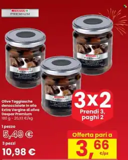 Interspar Olive Taggiasche denocciolate in olio Extra Vergine di oliva Despar Premium offerta