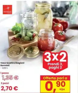 Interspar Vaso Quattro Stagioni Bormioli offerta