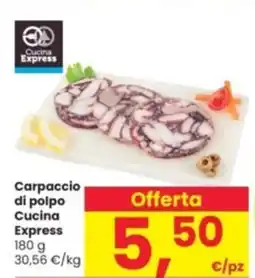 Interspar Carpaccio di polpo Cucina Express offerta