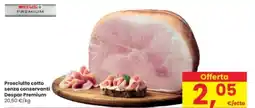 Interspar Prosciutto cotto senza conservanti Despar Premium offerta