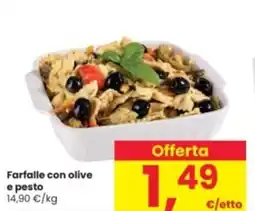 Farfalle con olive e pesto