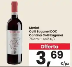 Interspar Merlot Colli Euganei DOC Cantina Colli Euganei offerta