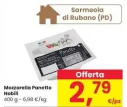 Interspar Mozzarella Panetto Nobili offerta