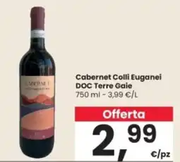 Interspar Cabernet Colli Euganei DOC Terre Gaie offerta