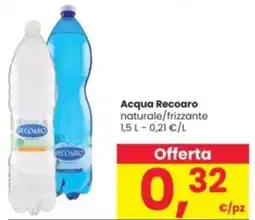 Interspar Acqua Recoaro naturale/frizzante offerta
