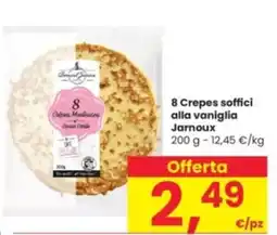 Interspar 8 Crepes soffici alla vaniglia Jarnoux offerta