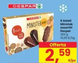 Interspar 8 Gelati Ministek assortiti Despar offerta