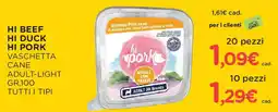 Arcaplanet Hi beef hi duck hi pork vaschetta cane adult-light offerta