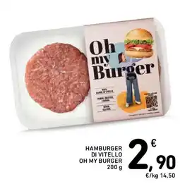 Spazio Conad Hamburger di vitello OH MY BURGER offerta