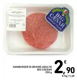 Spazio Conad Hamburger di bovino adulto big CAESAR offerta