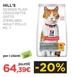 Arcaplanet Hill's science plan crocchette gatto sterilised adult pollo offerta
