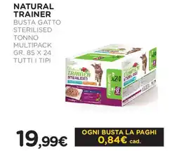 Arcaplanet Natural trainer busta gatto sterilised τοννο multipack offerta