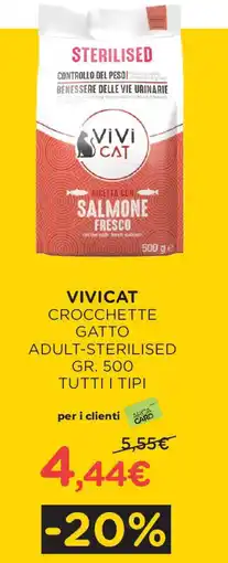 Arcaplanet Vivicat crocchette gatto adult-sterilised offerta