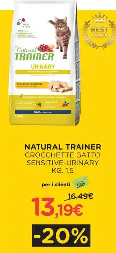 Arcaplanet Natural trainer crocchette gatto sensitive-urinary offerta