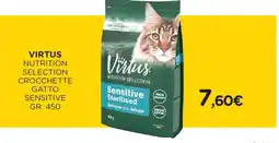 Arcaplanet Virtus nutrition selection crocchette gatto sensitive offerta