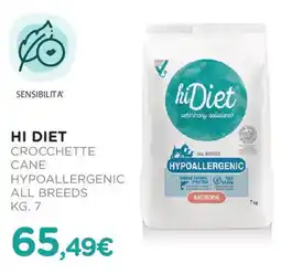Arcaplanet Hi diet crocchette cane hypoallergenic all breeds offerta