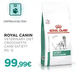 Arcaplanet Royal canin veterinary diet crocchette cane satiety offerta