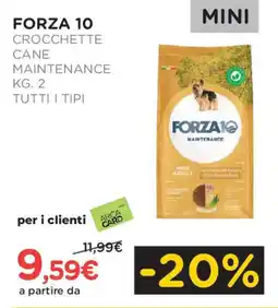 Arcaplanet Forza 10 crocchette cane maintenance offerta