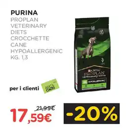 Arcaplanet Purina proplan veterinary diets crocchette cane hypoallergenic offerta