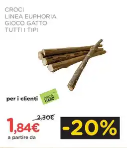 Arcaplanet Croci linea euphoria gioco gatto tutti i tipi offerta