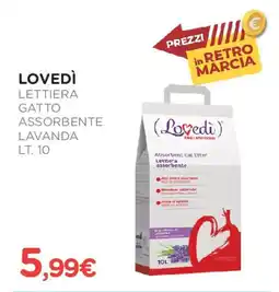 Lovedì lettiera gatto assorbente lavanda